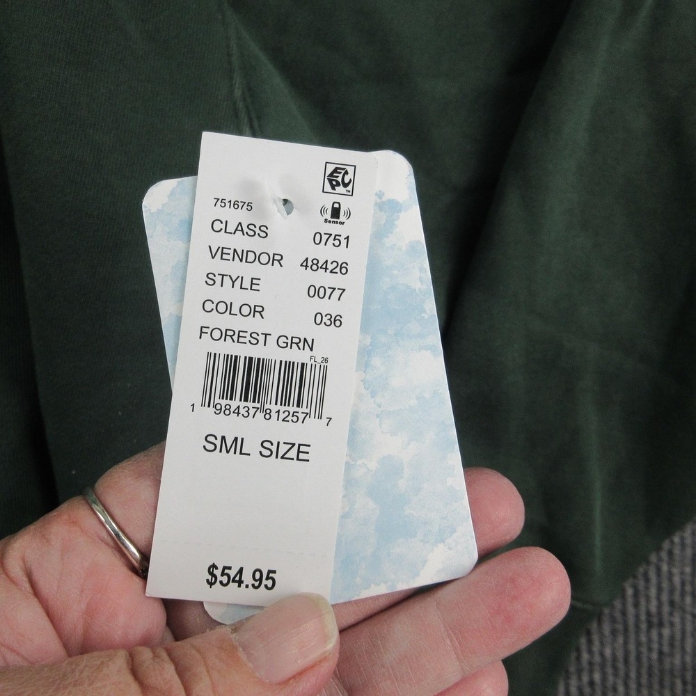 Pacsun Hoodie Womens S Forest Green Pullover Hooded Fleece Heavyweight NWT - Picture 7 of 9
